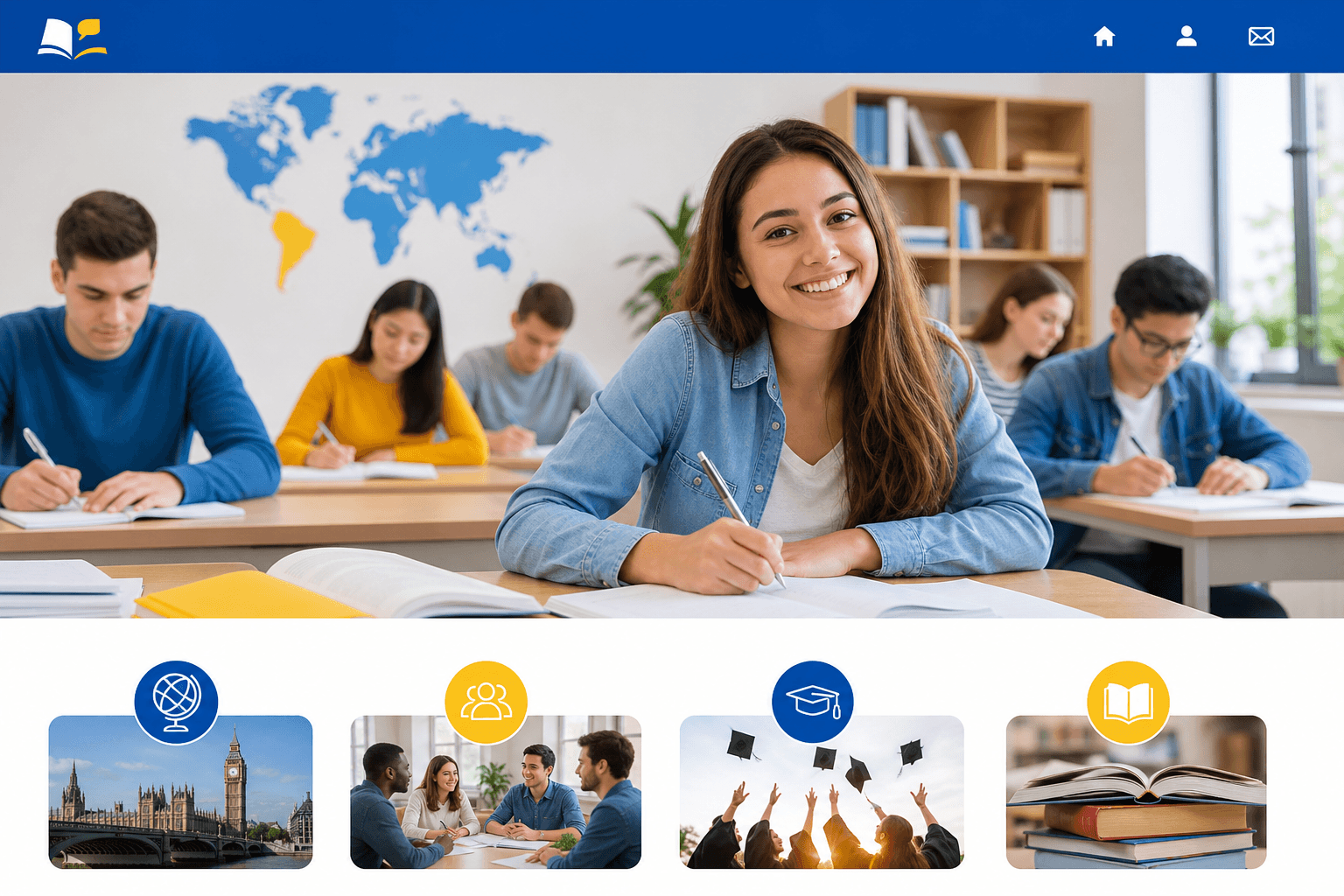 thiết kế website trung tâm anh ngữ