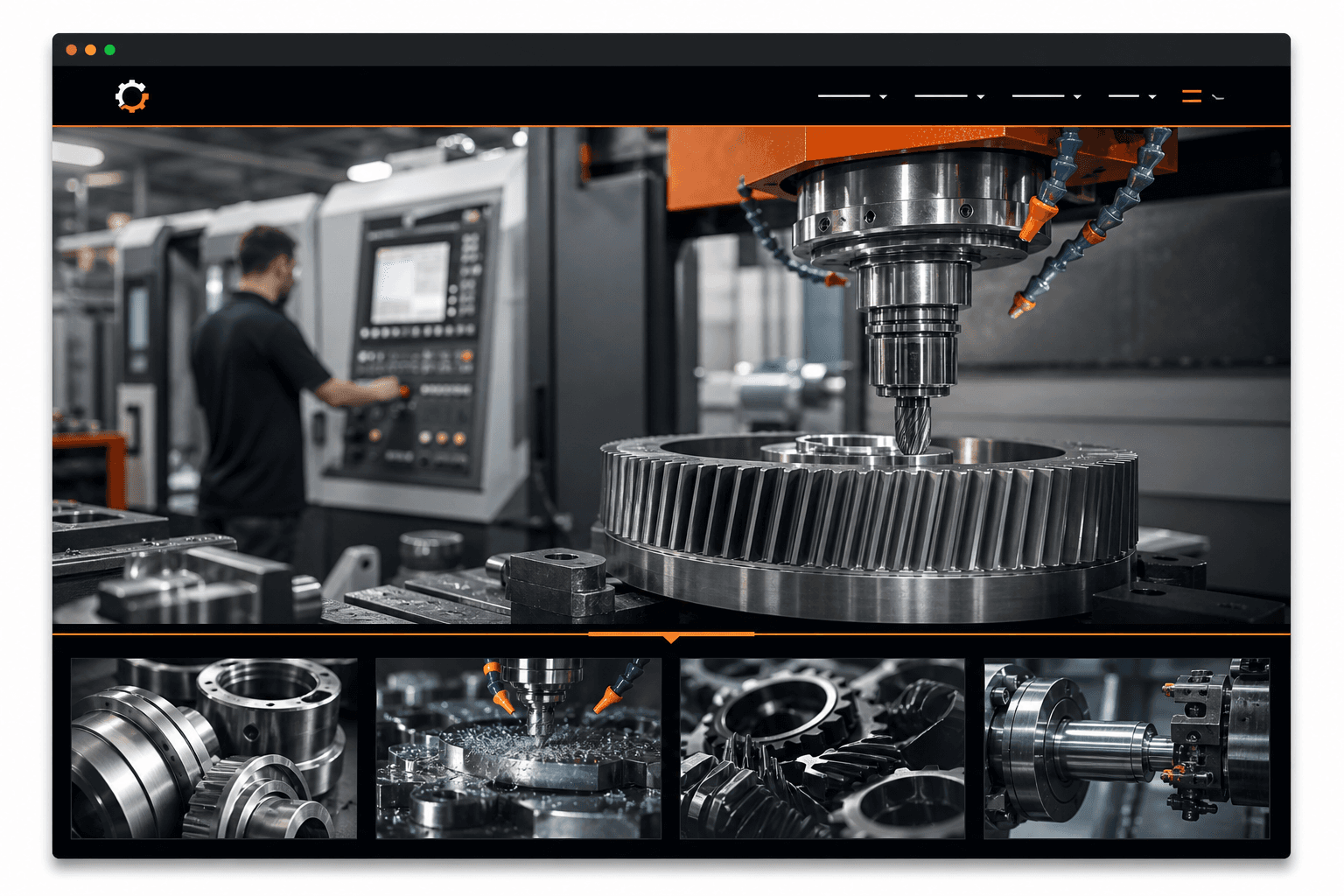 thiết kế website cơ khí