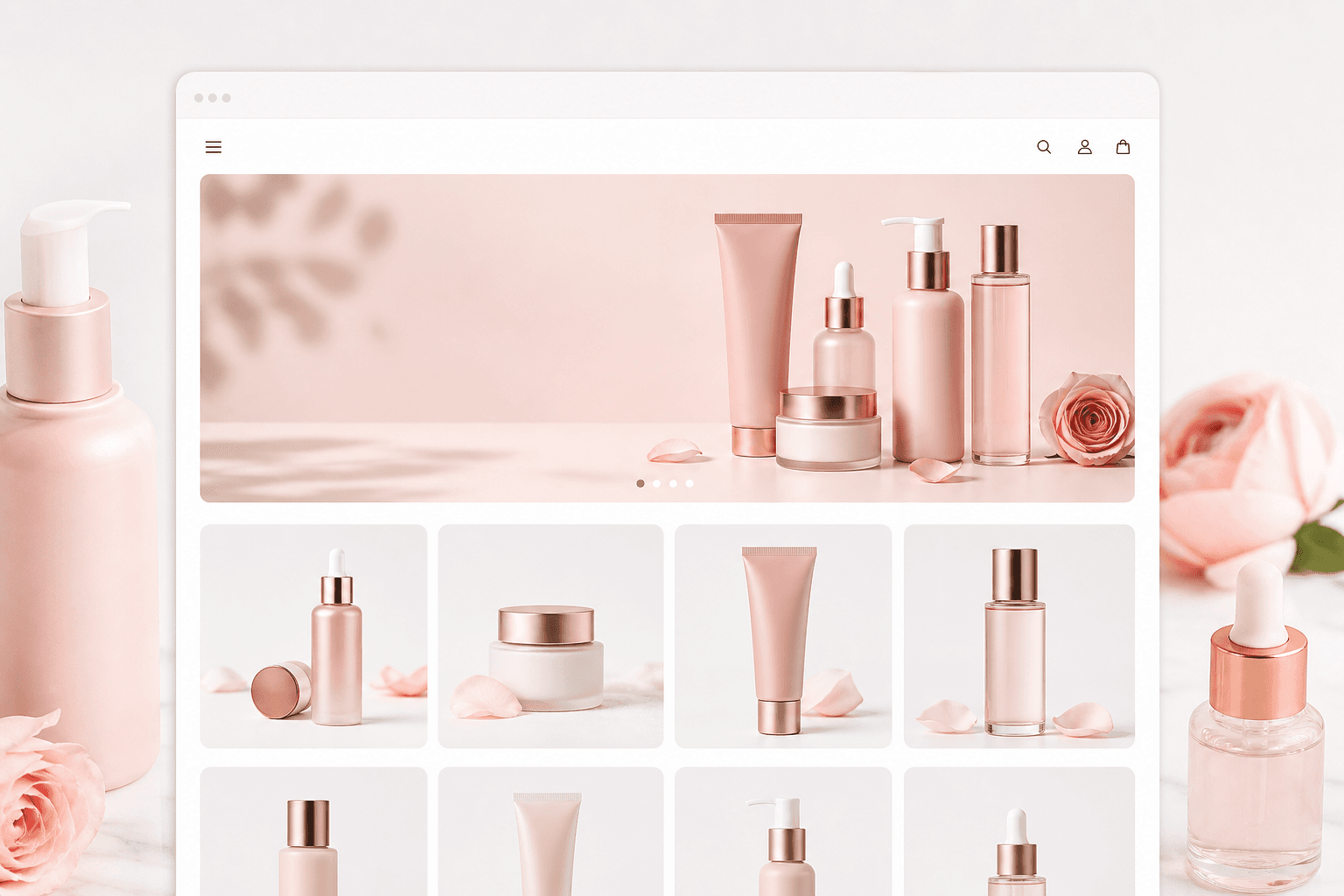 thiết kế website mỹ phẩm