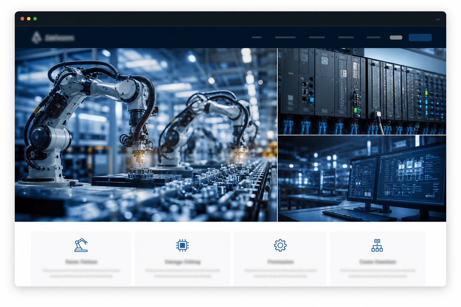 thiết kế website tự động hóa