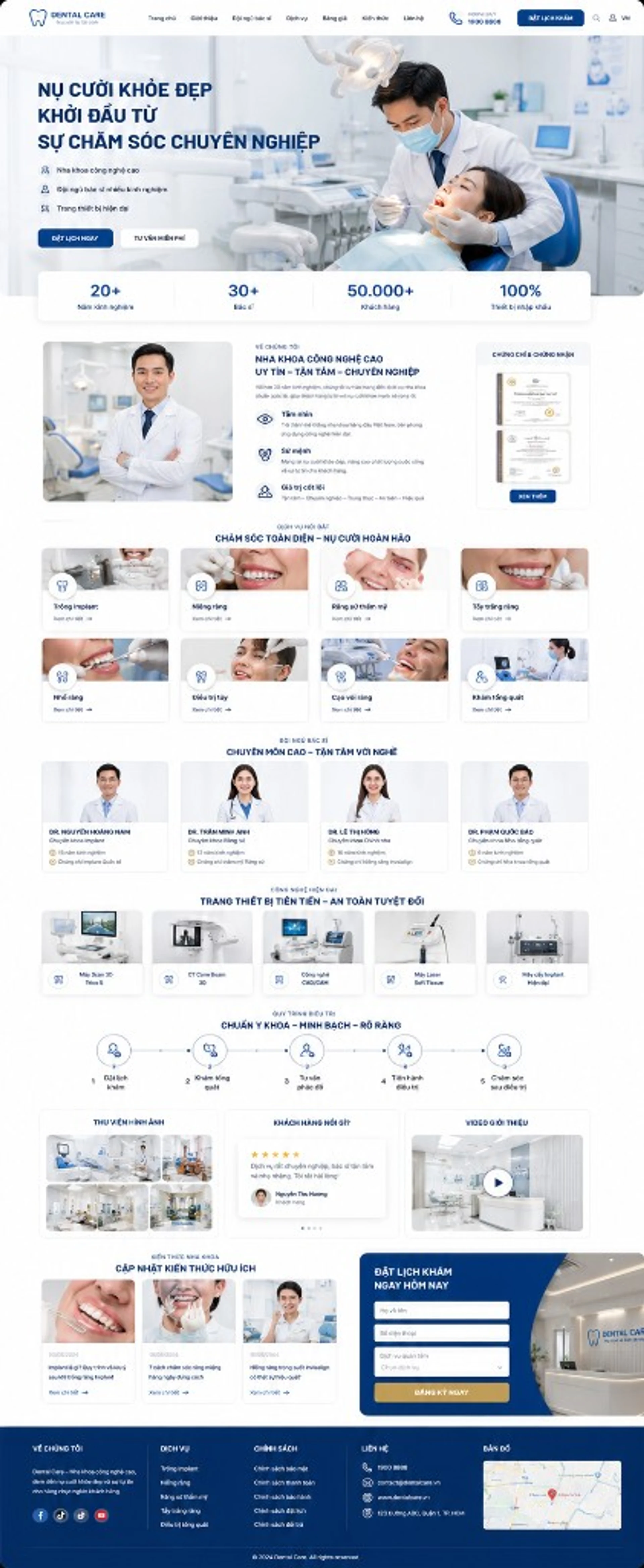 Thiết kế website nha khoa