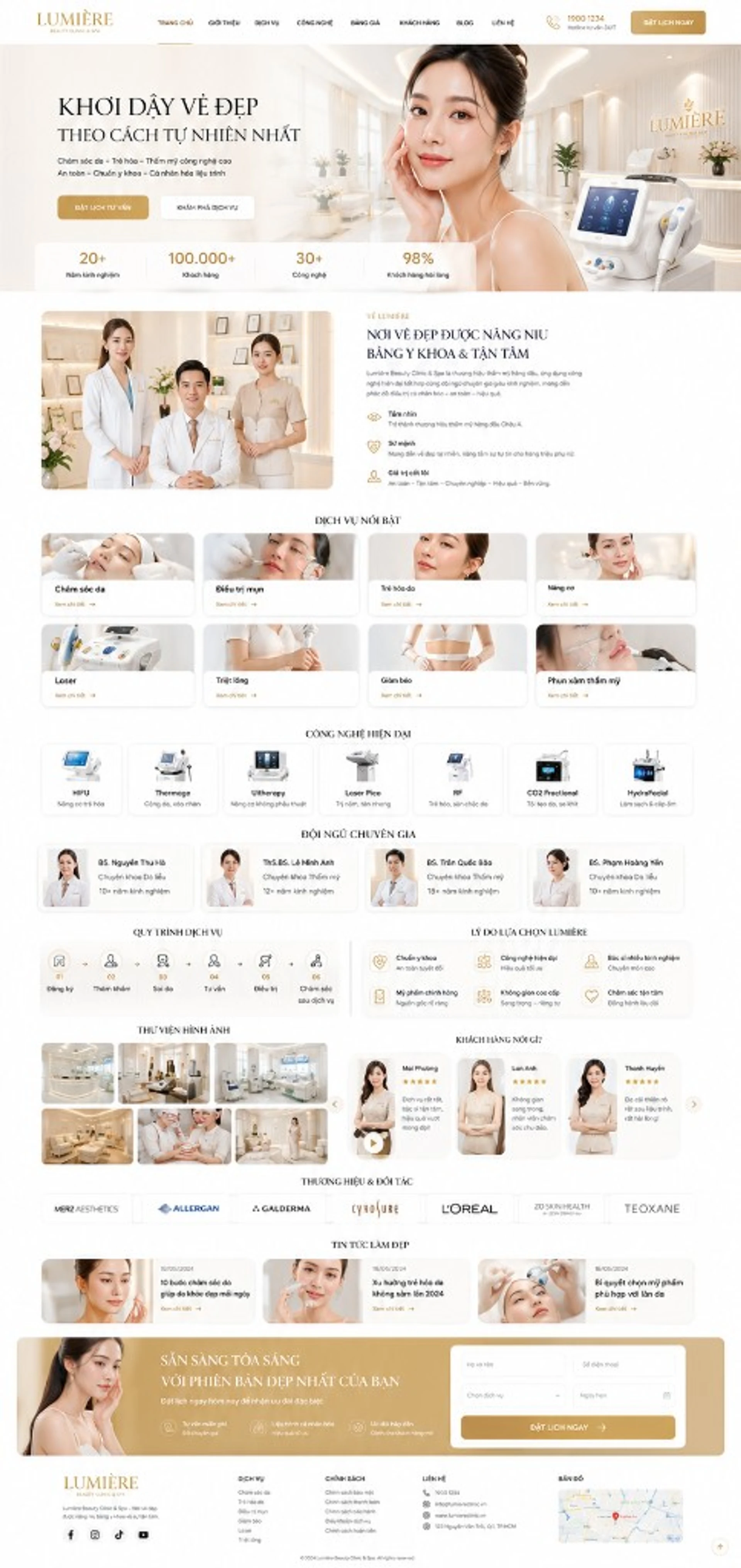 Thiết kế website thẩm mỹ viện