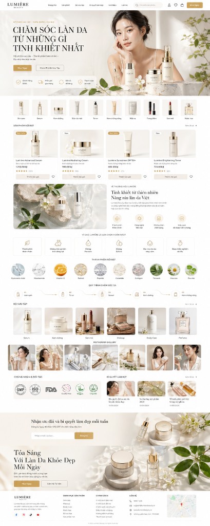 Website salon nail nối mi chuyên nghiệp