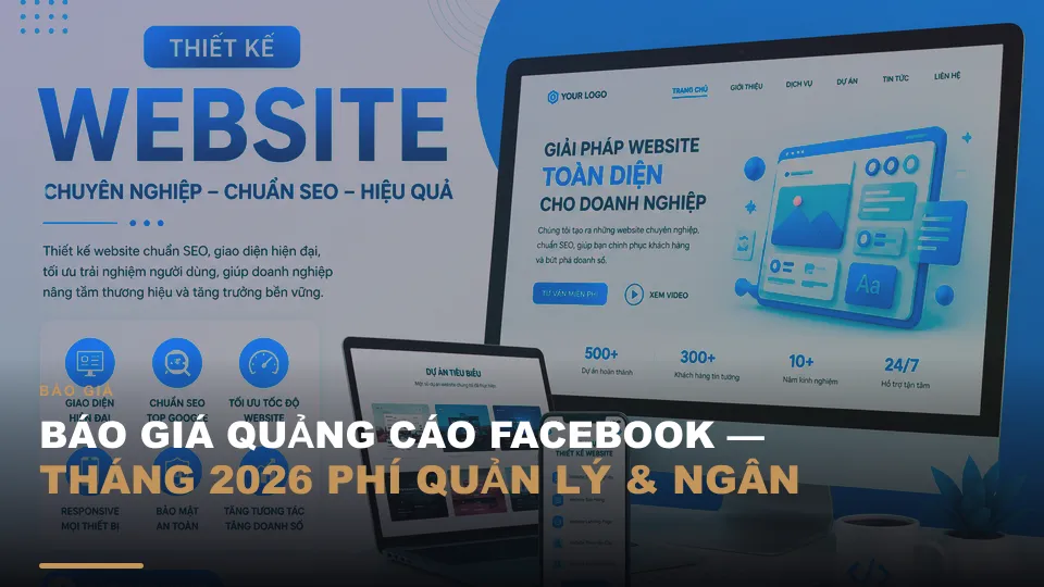 Báo giá quảng cáo facebook tháng