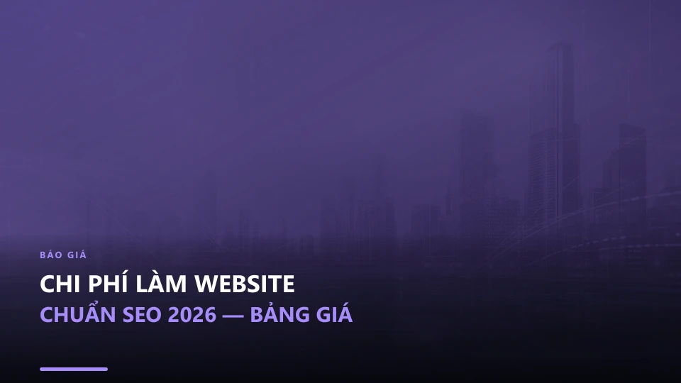 Chi phí làm website chuẩn SEO