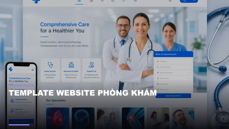 Template website phòng khám