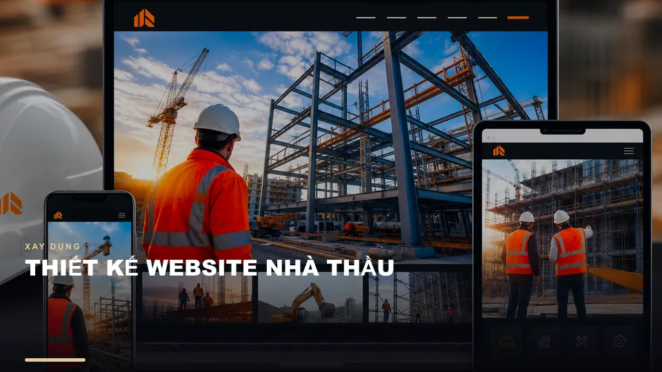 Mockup website LUXVIE Interior — portfolio penthouse và dự án cao cấp