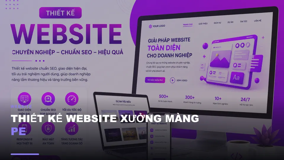 Thiết kế website xưởng màng pe