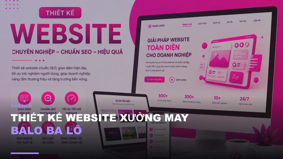 Thiết kế website xưởng may balo ba lô