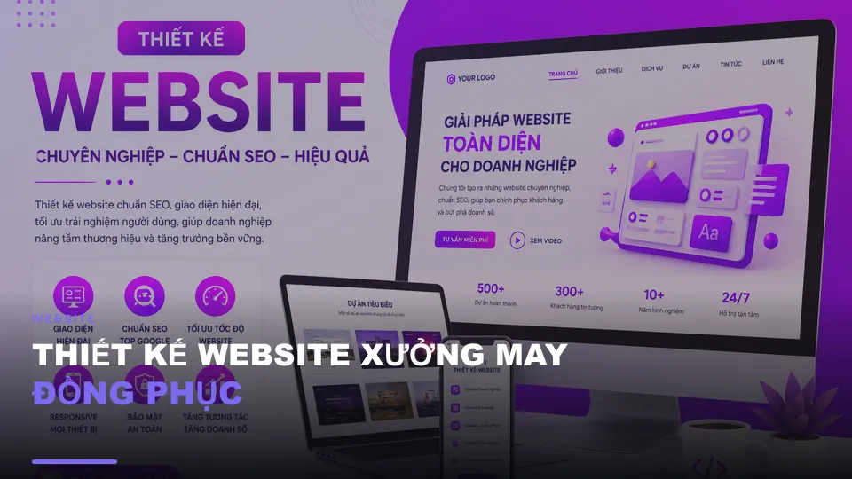 Thiết kế website xưởng may đồng phục