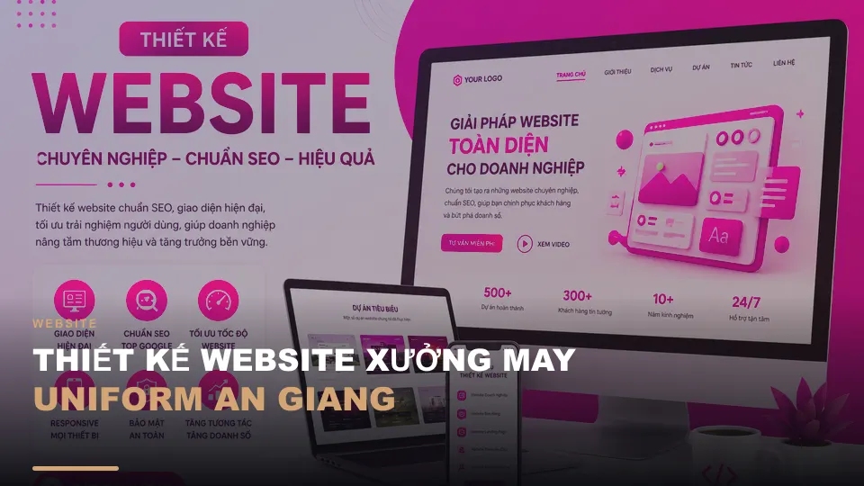 Thiết kế website xưởng may uniform an giang