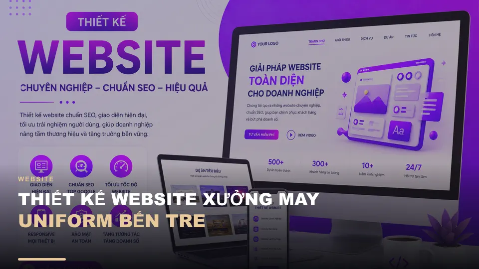 Thiết kế website xưởng may uniform bến tre