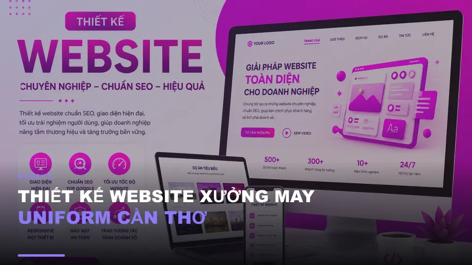 Thiết kế website xưởng may uniform cần thơ