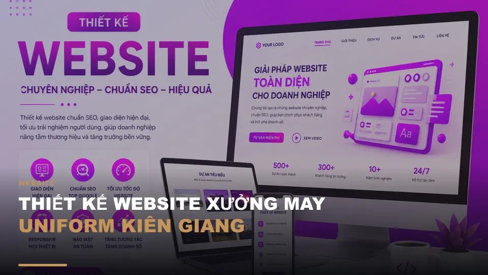 Thiết kế website xưởng may uniform kiên giang