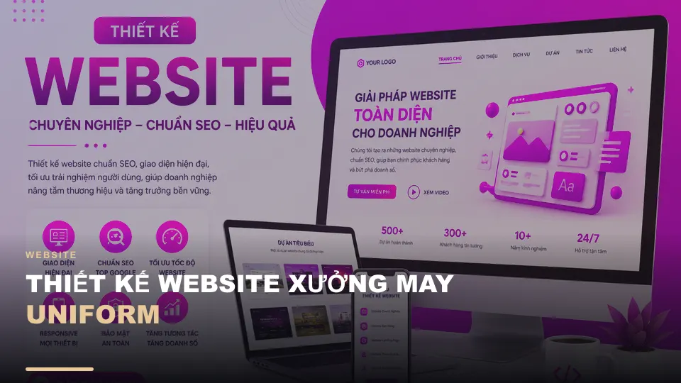 Thiết kế website xưởng may uniform