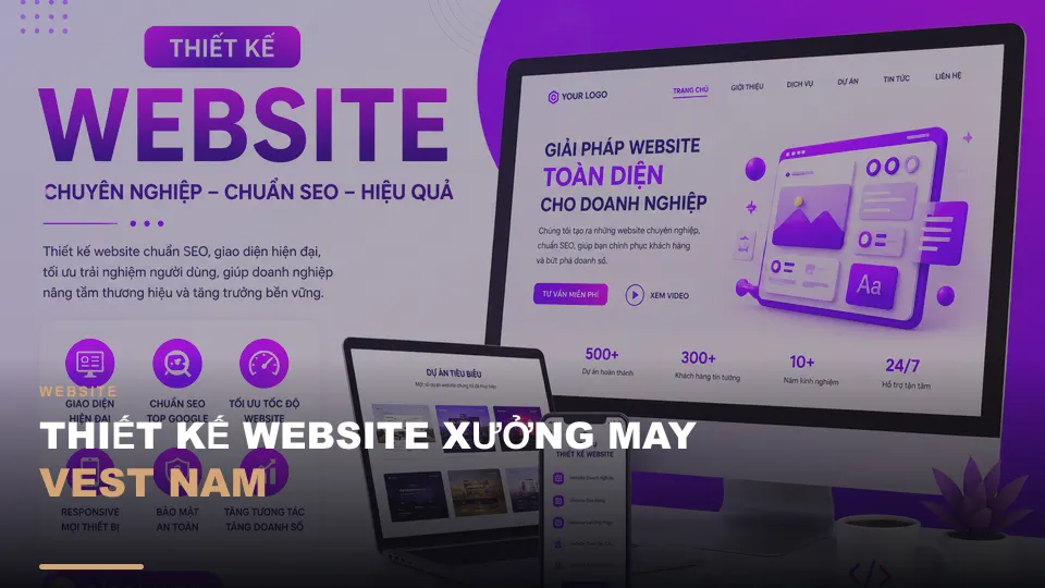 Thiết kế website xưởng may vest nam