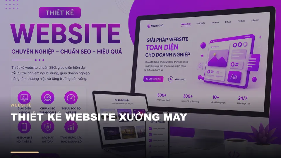 Thiết kế website xưởng may