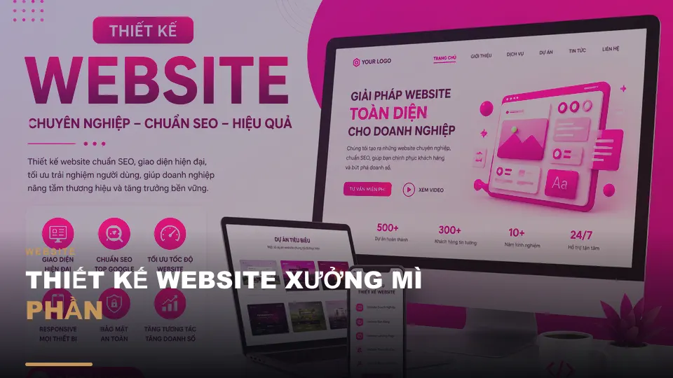 Thiết kế website xưởng mì phần