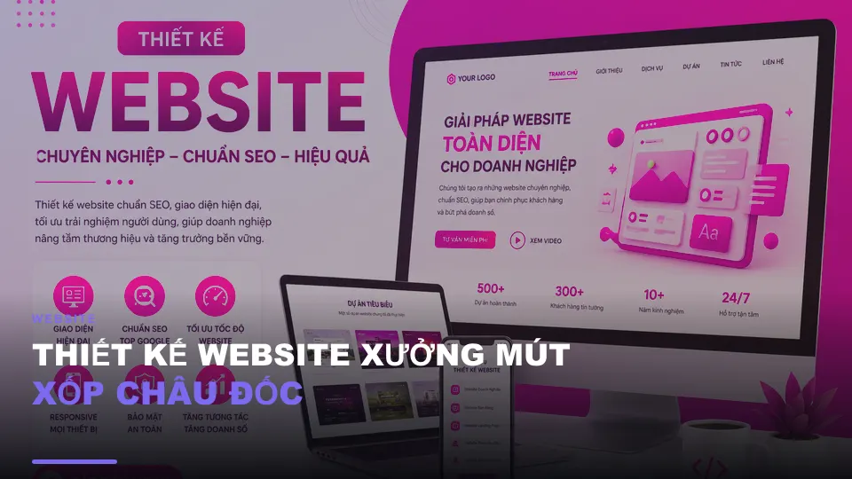 Thiết kế website xưởng mút xốp châu đốc