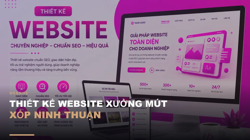 Thiết kế website xưởng mút xốp ninh thuận