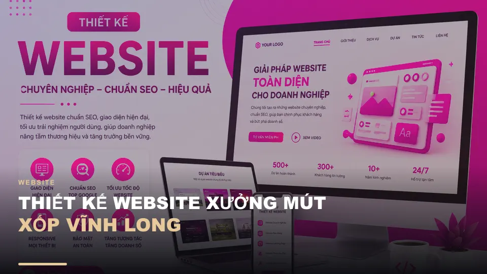 Thiết kế website xưởng mút xốp vĩnh long