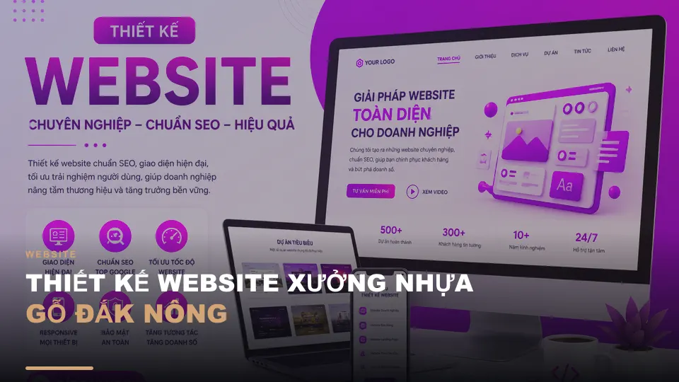 Thiết kế website xưởng nhựa gỗ đắk nông