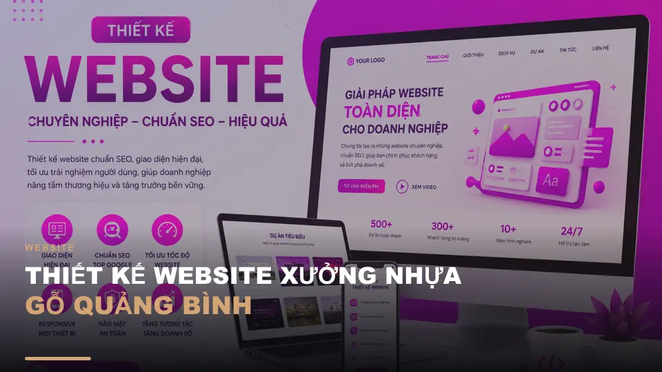 Thiết kế website xưởng nhựa gỗ quảng bình