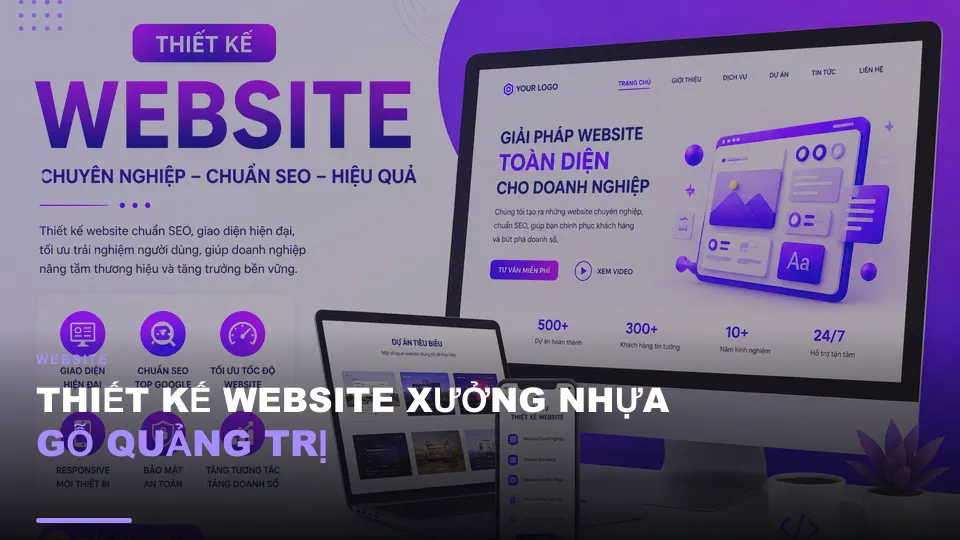 Thiết kế website xưởng nhựa gỗ quảng trị