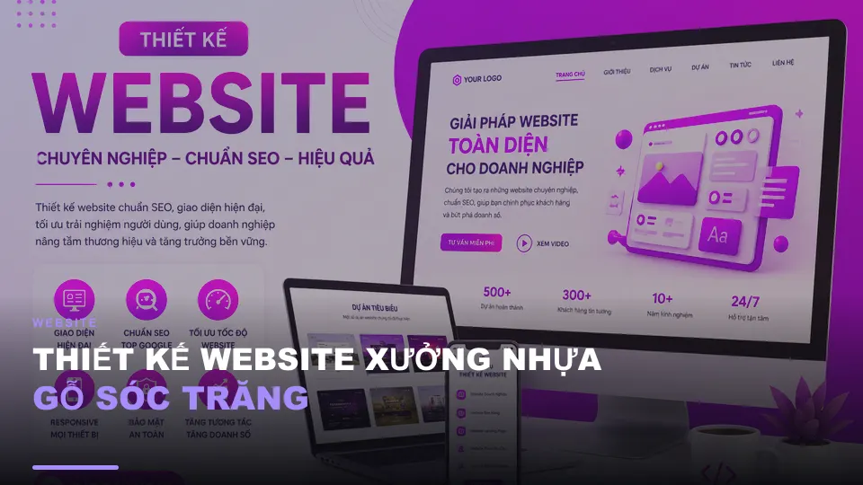 Thiết kế website xưởng nhựa gỗ sóc trăng