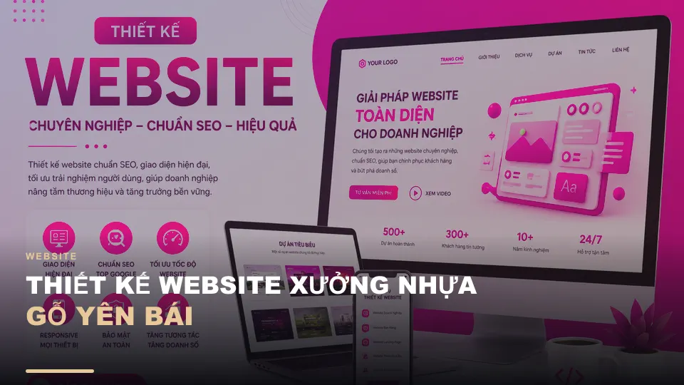 Thiết kế website xưởng nhựa gỗ yên bái