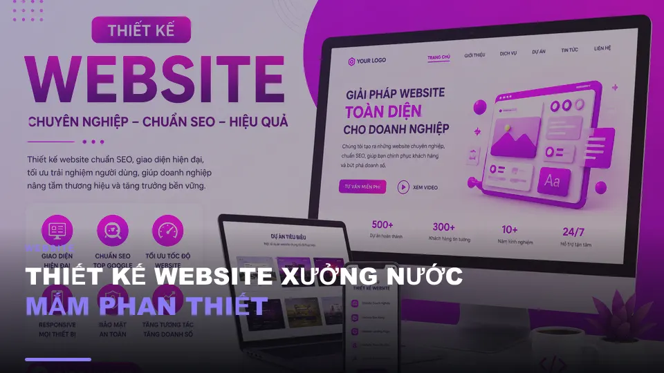 Thiết kế website xưởng nước mắm phan thiết