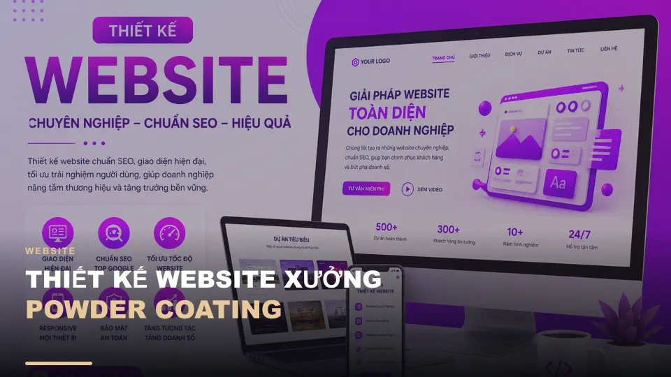 Thiết kế website xưởng powder coating