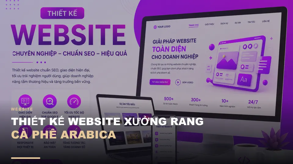 Thiết kế website xưởng rang cà phê arabica