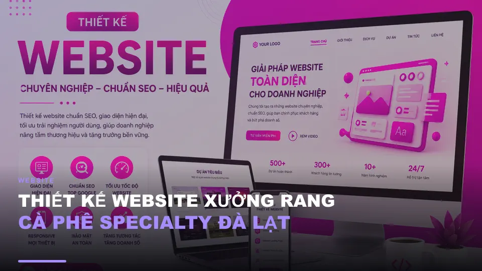 Thiết kế website xưởng rang cà phê specialty đà lạt