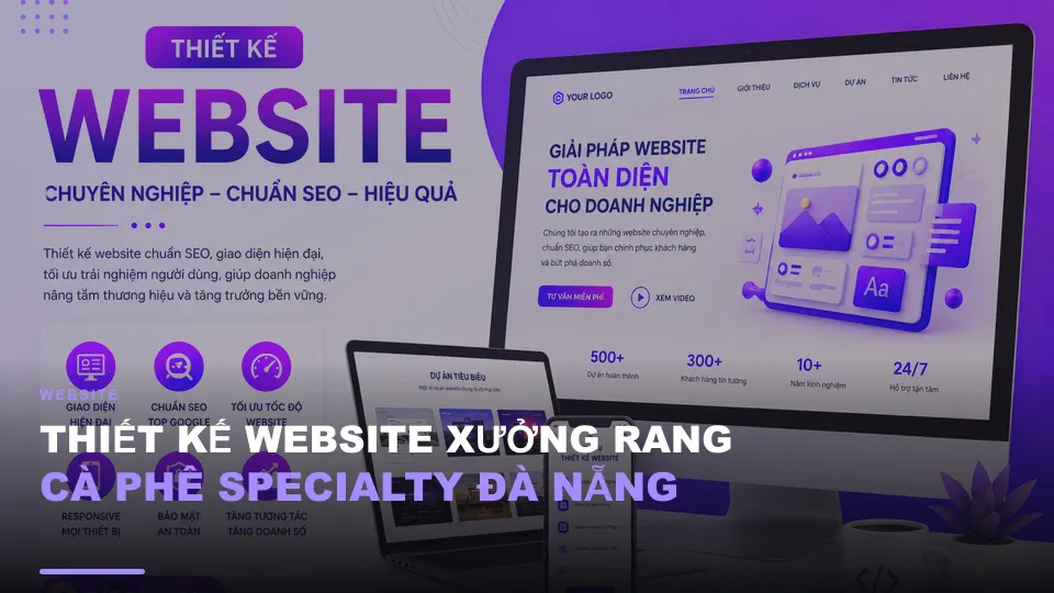 Thiết kế website xưởng rang cà phê specialty đà nẵng