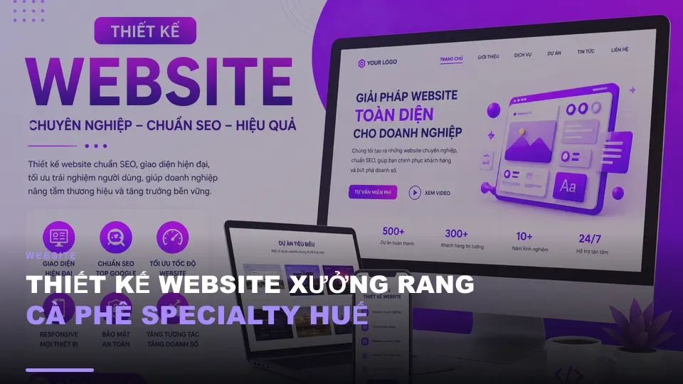Thiết kế website xưởng rang cà phê specialty huế