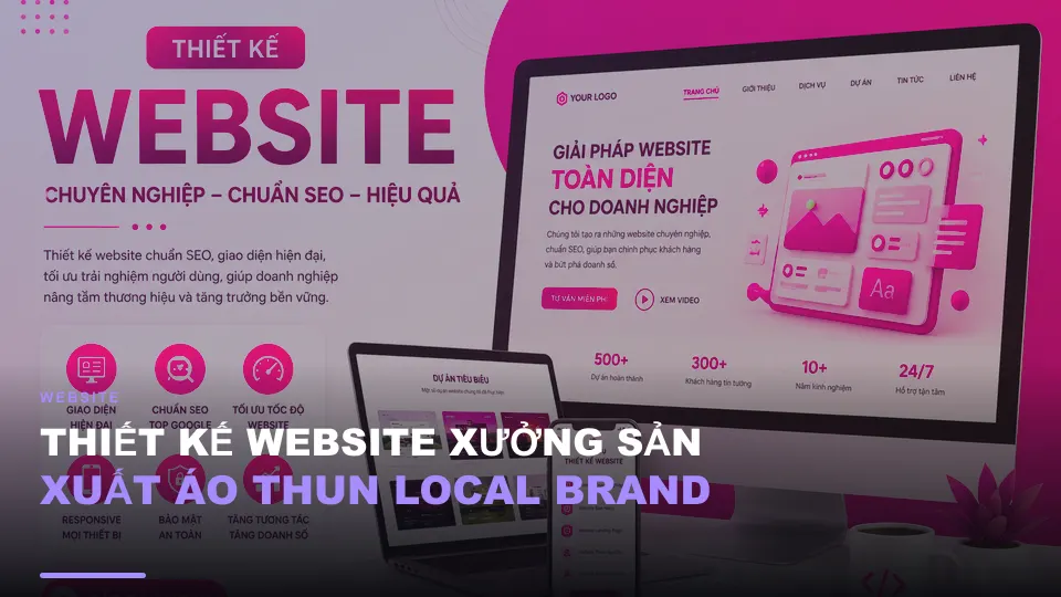 Thiết kế website xưởng sản xuất áo thun local brand