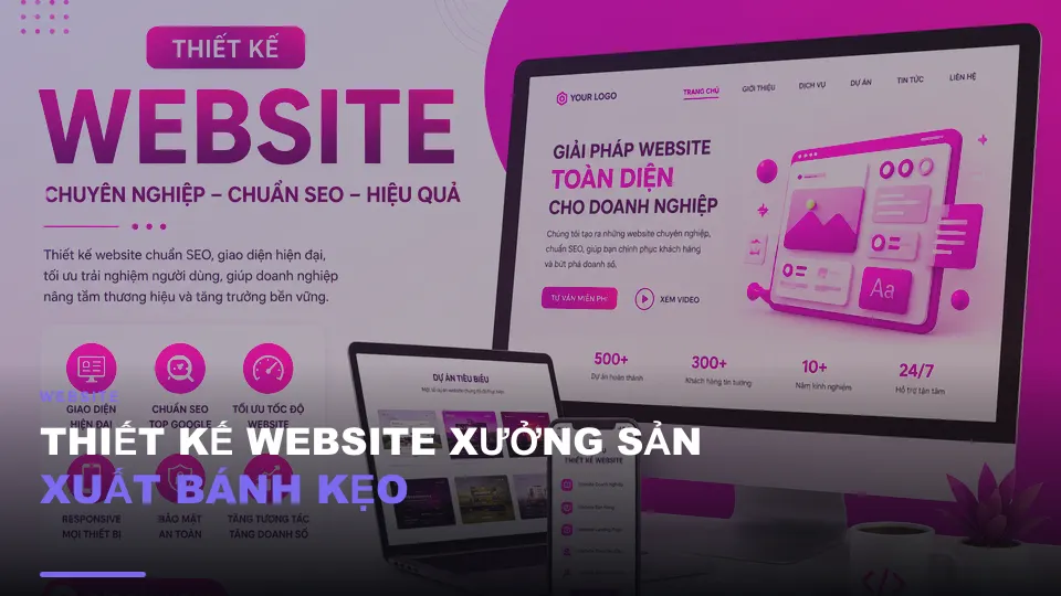 Thiết kế website xưởng sản xuất bánh kẹo