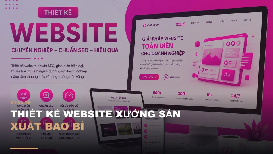 Thiết kế website xưởng sản xuất bao bì