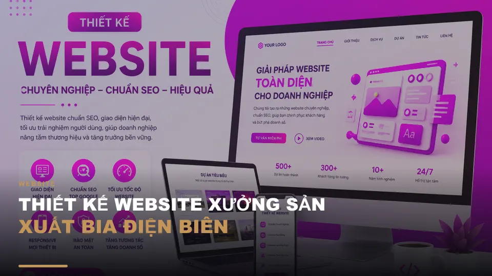 Thiết kế website xưởng sản xuất bia điện biên