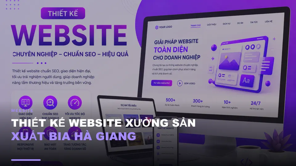 Thiết kế website xưởng sản xuất bia hà giang