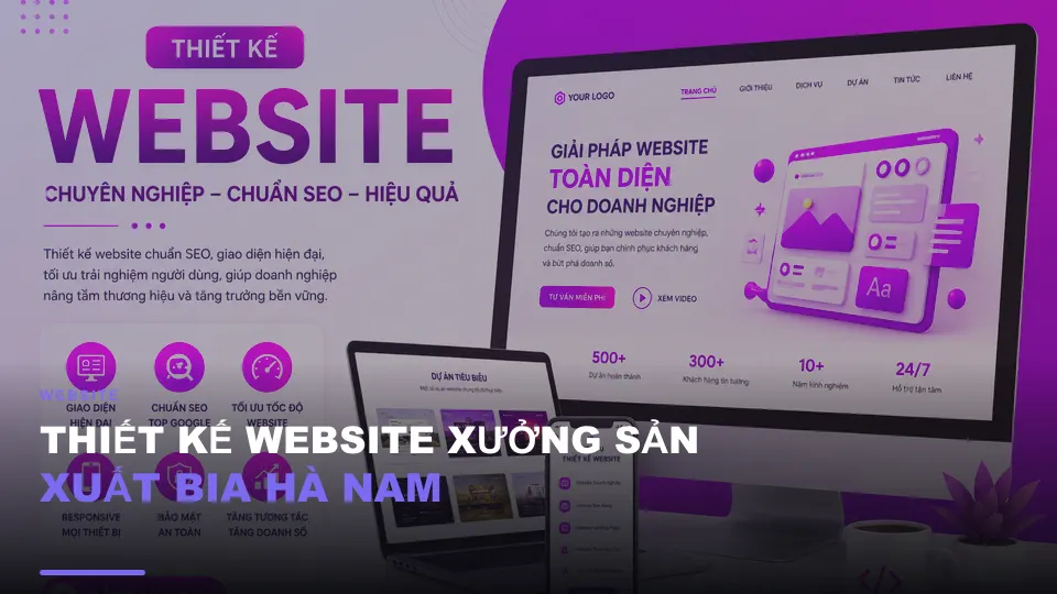 Thiết kế website xưởng sản xuất bia hà nam
