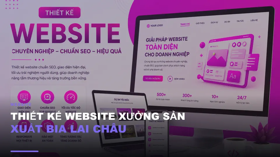Thiết kế website xưởng sản xuất bia lai châu