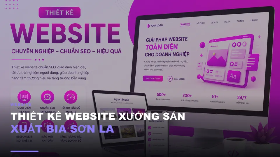 Thiết kế website xưởng sản xuất bia sơn la