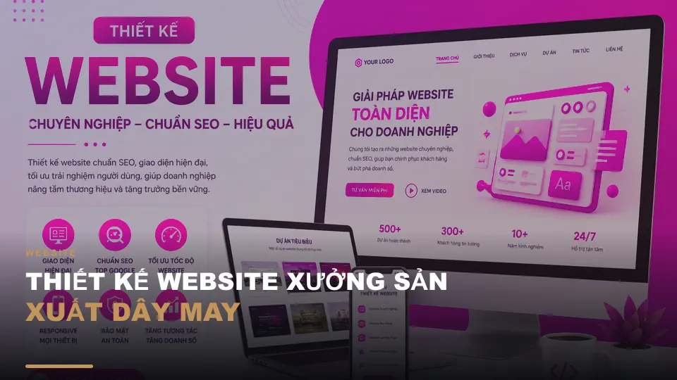 Thiết kế website xưởng sản xuất dây may