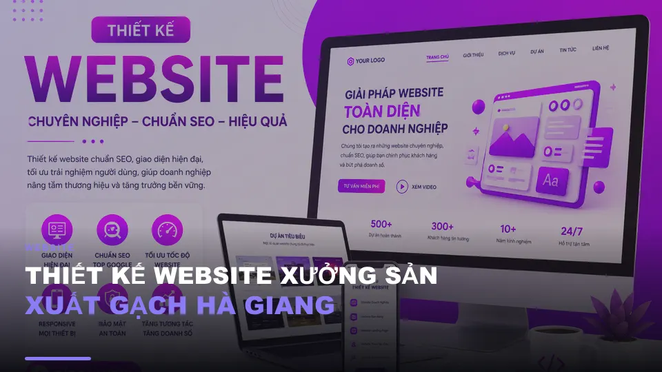 Thiết kế website xưởng sản xuất gạch hà giang