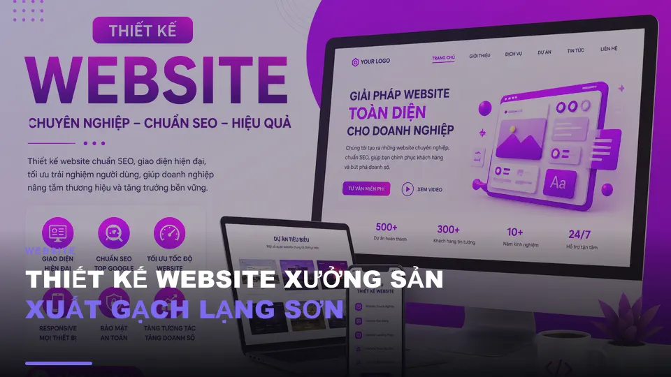 Thiết kế website xưởng sản xuất gạch lạng sơn