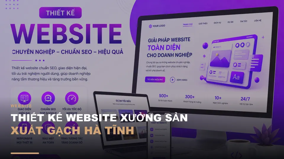 Thiết kế website xưởng sản xuất gạch hà tĩnh