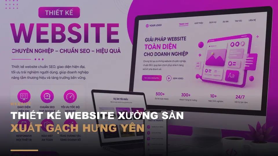 Thiết kế website xưởng sản xuất gạch hưng yên