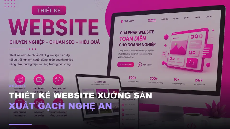 Thiết kế website xưởng sản xuất gạch nghệ an